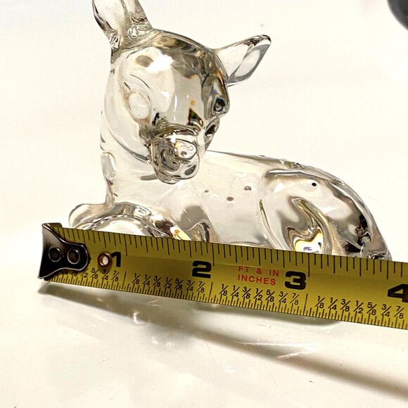 Princess House Pets DEER FAWN Figurine 24% Lead Crystal Made in Germany Vintage - Picture 8 of 9